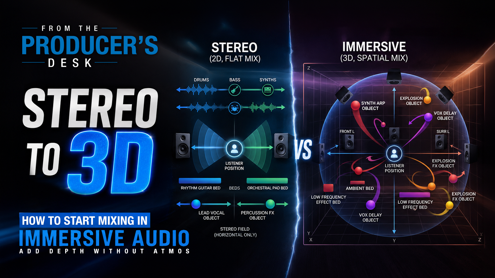 From Stereo to 3D: How to Start Mixing in Immersive Audio