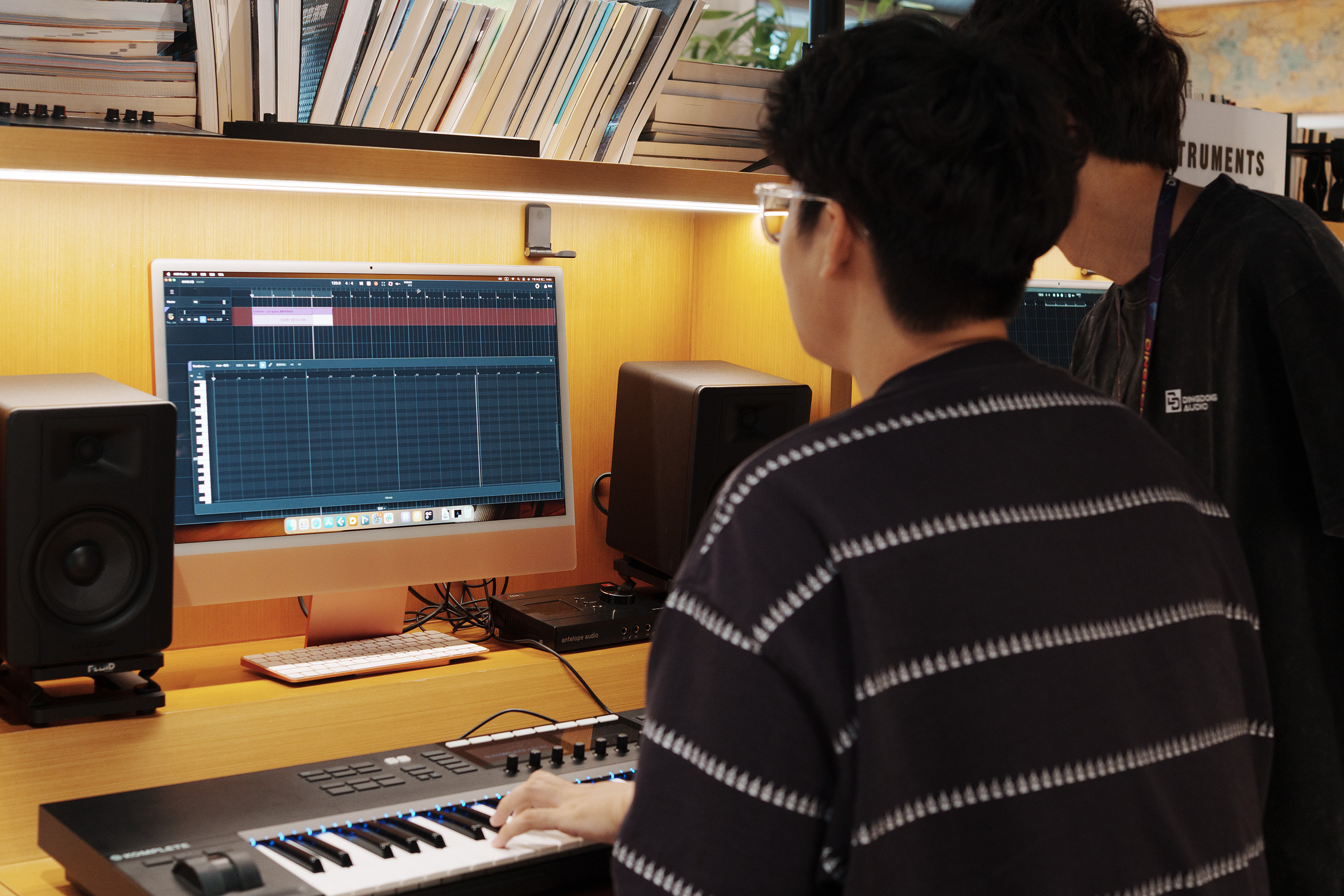 Close-up view of ACE Studio in use