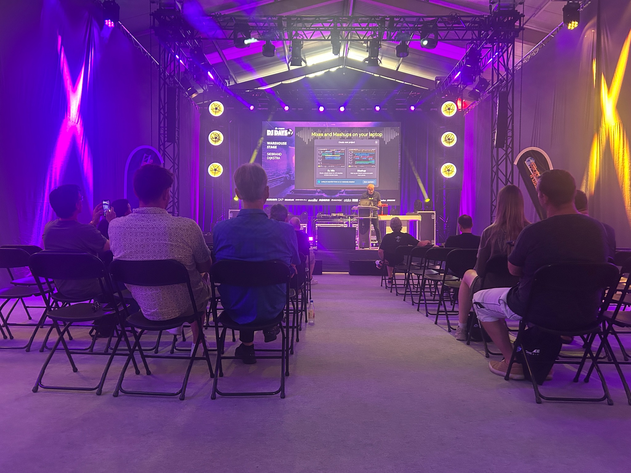 Audience watching a DJ technology presentation at Thomann DJ Days